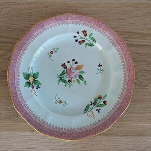 1928 - 1966 Adams England Salad Plate Calyx Ware Hand Painted 2087 "Lowestoft"